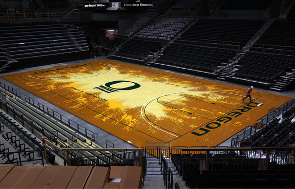 Oregon's New Basketball Court thumbnail. Recently the University of Oregon 